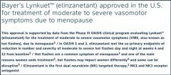 全球首款双靶点更年期新药获批，拜耳Lynkuet为非激素治疗破局